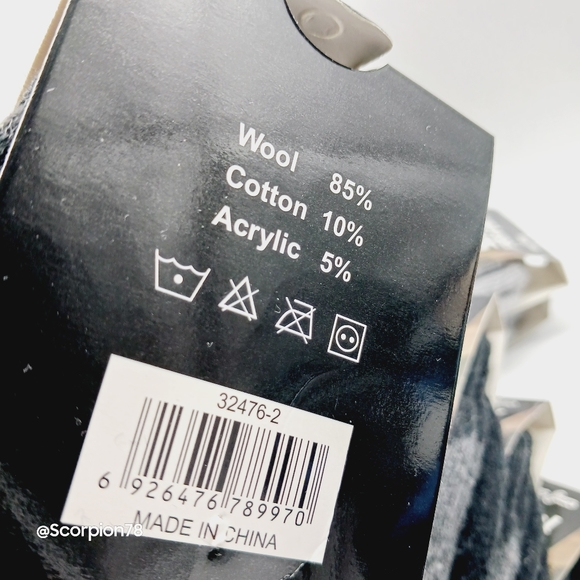 ⚫️  12 Lamb Wool Crew Socks Thermal Warm Winter Socks Size 10-13 for Men - Picture 8 of 10